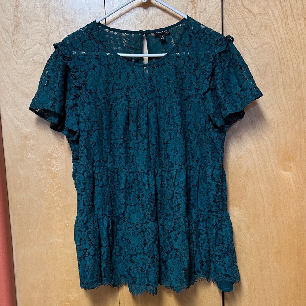 Torrid tiered lace top